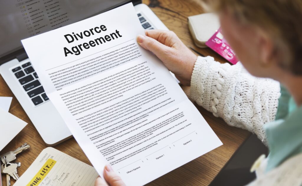 divorce papers